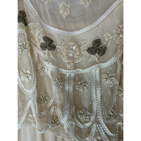 Free People Stardust Dress Beaded Sequin Ethereal Elegance Whimsical Size XS - Picture 4 of 11